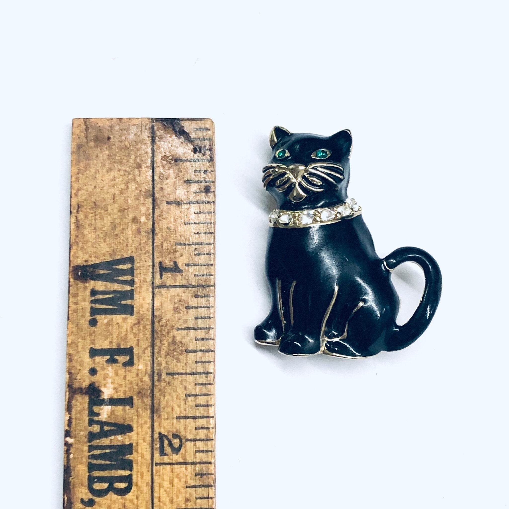 Black Cat Pin, Vintage Cat Brooch, Kitty Cat Jewelry, Animal Jewelry, Gift for Cat Lady, Cat Lady Jewelry, Monet Pin