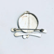 Vintage Abstract Brooch, Silver Abstract Pin, Abstract Jewelry Design, Small Vintage Brooch