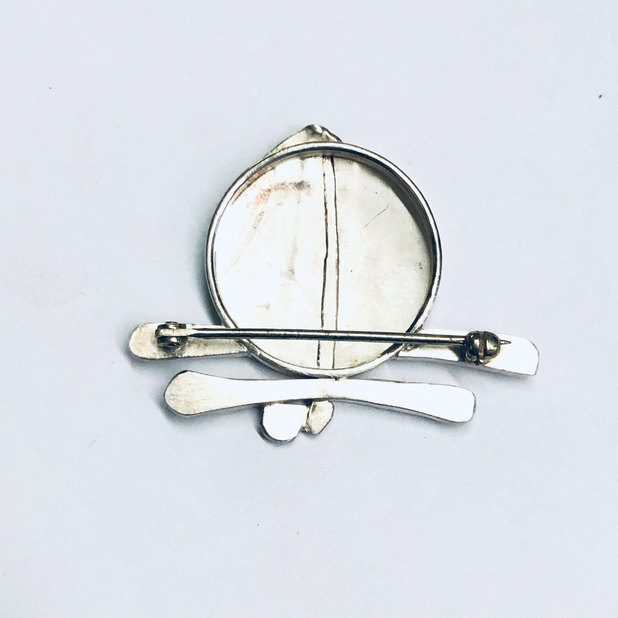 Vintage Abstract Brooch, Silver Abstract Pin, Abstract Jewelry Design, Small Vintage Brooch