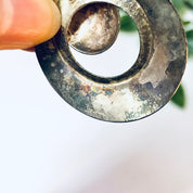 Vintage Earrings, Silver Earrings, Round Earrings, Statement Jewelry, Vintage Jewelry, Pierced Ears, Unique Jewelry, Circle Earrings, 925