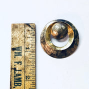Vintage Earrings, Silver Earrings, Round Earrings, Statement Jewelry, Vintage Jewelry, Pierced Ears, Unique Jewelry, Circle Earrings, 925