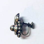 Vintage Earrings, Silver Earrings, Lisner Earrings, Lisner Jewelry, Screw Back Earrings, Unique Earrings, Vintage Jewelry, Funky Earrings