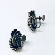 Vintage Earrings, Silver Earrings, Lisner Earrings, Lisner Jewelry, Screw Back Earrings, Unique Earrings, Vintage Jewelry, Funky Earrings