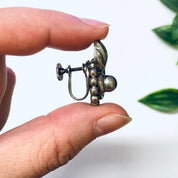 Vintage Earrings, Silver Earrings, Lisner Earrings, Lisner Jewelry, Screw Back Earrings, Unique Earrings, Vintage Jewelry, Funky Earrings