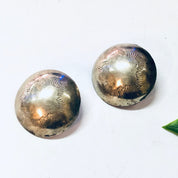 Vintage Earrings, Silver Earrings, Concho Earrings, Unique Jewelry, Vintage Jewelry, Statement Jewelry, Pierced Ears, Round Earrings, 925