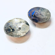Vintage Earrings, Silver Earrings, Concho Earrings, Unique Jewelry, Vintage Jewelry, Statement Jewelry, Pierced Ears, Round Earrings, 925