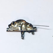 Vintage Brooch, Silver Brooch, Cat Brooch, Cat Pin, Cat Jewelry, Kitty Cat Pin, Cat Lover Gift, Vintage Jewelry, Animal Jewelry, Animal Pin