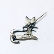 Vintage Brooch, Vintage Pin, Silver Pin, Cat Pin, Cat Brooch, Animal Jewelry, Cat Jewelry, Vintage Jewelry, Small Pin, Cat Lover Pin, 925