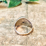 Vintage Ring, Silver Ring, Dome Ring, Etching Ring, Vintage Jewelry, Etched Design, Unique Jewelry, Everyday Jewelry, Etched Silver Ring,
