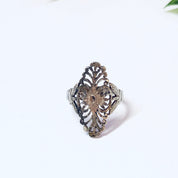 Vintage Ring, Silver Ring, Unique Jewelry, Vintage Jewelry, Cut Out Ring, Etched Silver Ring, Unique Ring, Antique Ring, 925 Ring,