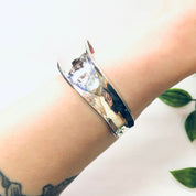 Vintage Bracelet, Cuff Bracelet, Silver Bracelet, Silver Cuff, Concave Cuff, Unique Jewelry, Vintage Jewelry, Sleek Bracelet, Small Cuff,