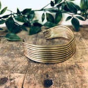 Vintage Bracelet, Brass Bracelet, Brass Cuff, Cuff Bracelet, Unique Jewelry, Vintage Jewelry, Brass Jewelry, Unique Bracelet, Multi Strand