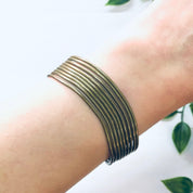 Vintage Bracelet, Brass Bracelet, Brass Cuff, Cuff Bracelet, Unique Jewelry, Vintage Jewelry, Brass Jewelry, Unique Bracelet, Multi Strand