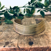 Vintage Bracelet, Brass Bracelet, Brass Cuff, Cuff Bracelet, Unique Jewelry, Vintage Jewelry, Brass Jewelry, Unique Bracelet, Multi Strand