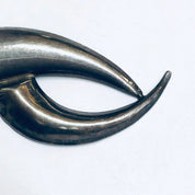 Abstract Silver Brooch, Unique Design Pin, Silver Modernist Pin, Vintage Silver Brooch, Funky Jewelry