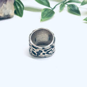 Vintage Tigers Eye Ring, Tigers Eye Jewelry, Thick Band Ring, Brown Gemstone Ring, Gemini Birthstone Ring