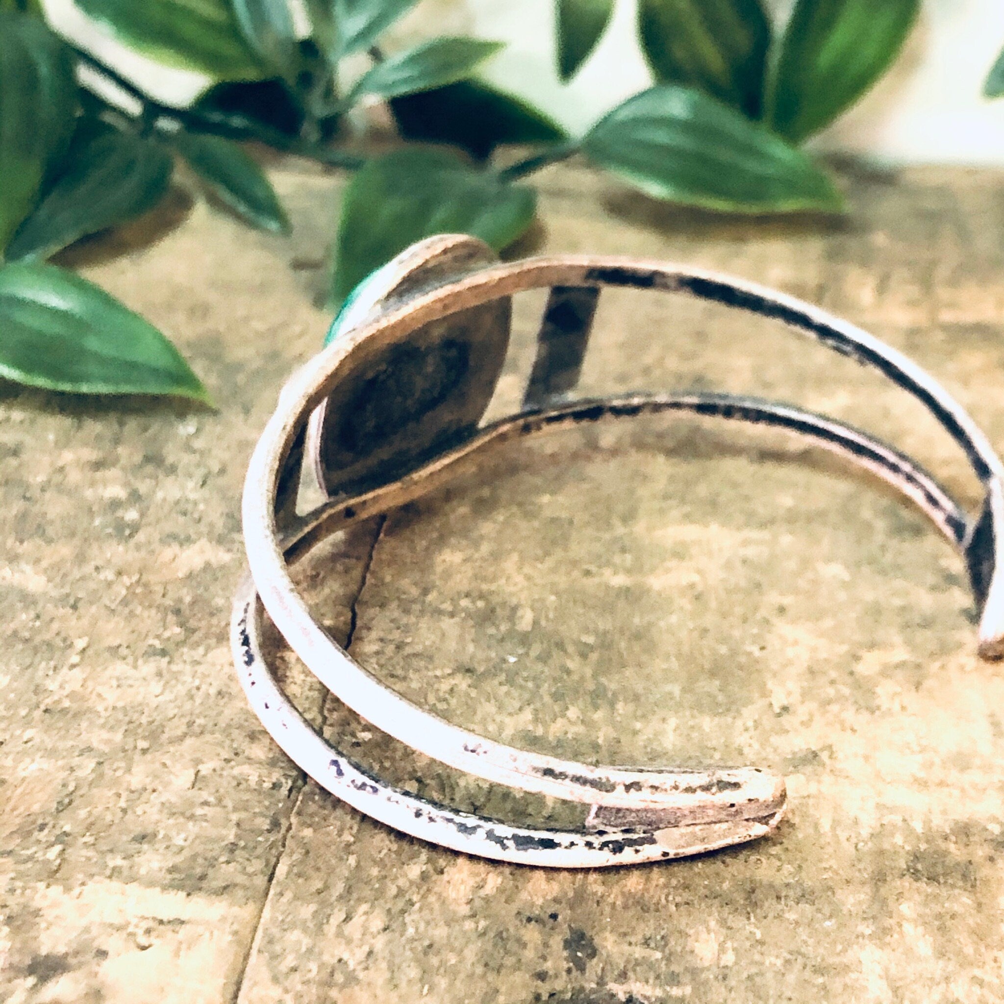 Vintage Bracelet, Cuff Bracelet, Vintage Cuff, Pewter Bracelet, Green Stone, Malachite Stone, Malachite Jewelry, Vintage Jewelry, Green