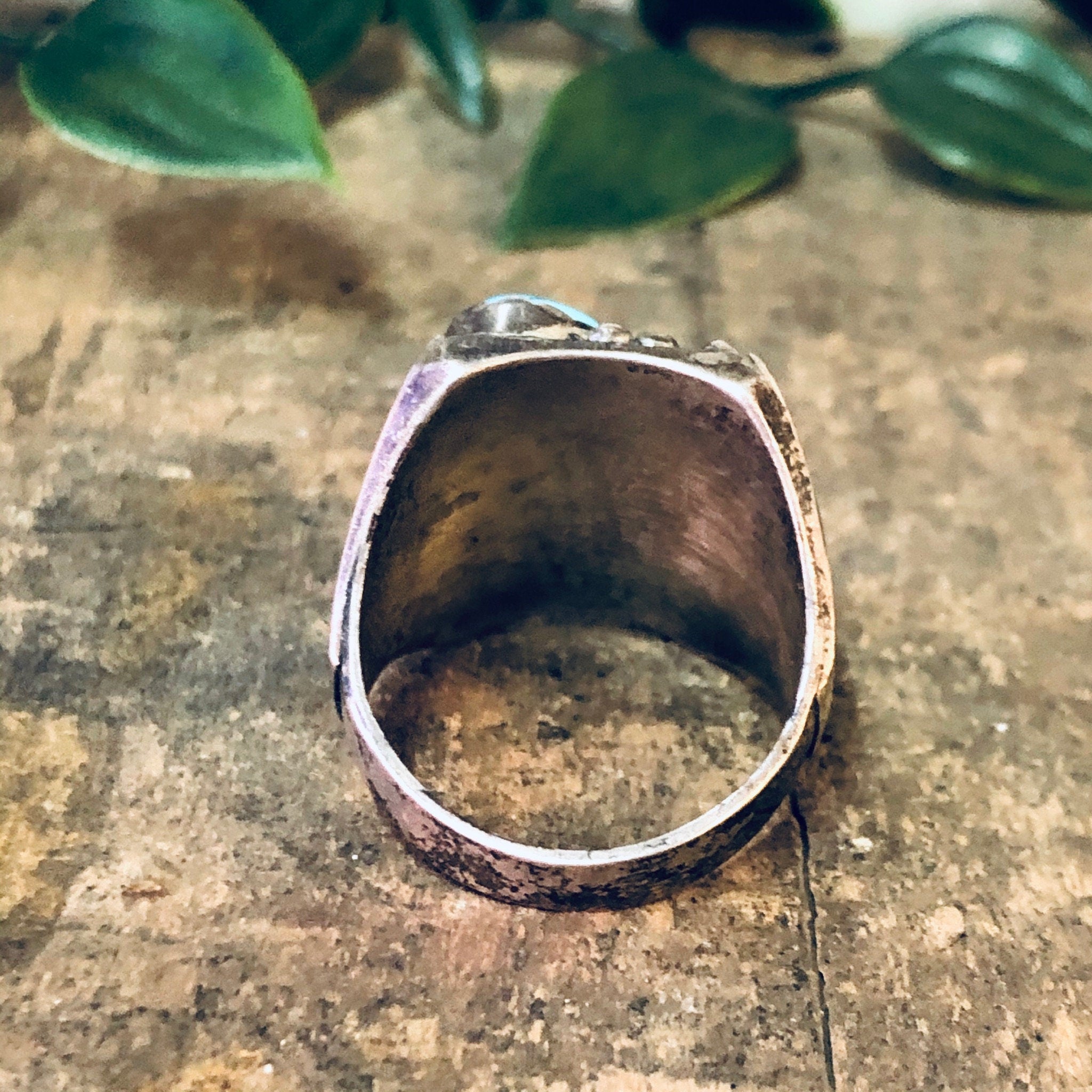 Vintage Ring, Silver Ring, Turquoise Jewelry, Coral Ring, Vintage Jewelry, Unique Ring, Large Ring, Red and Blue, Statement Ring, 925 Ring