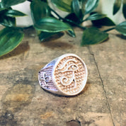 Vintage Ring, Silver Ring, Eye of Ra Ring, Ankh Ring, Egyptian Jewelry, Symbol of Life Ring, Silver Jewelry, Vintage Jewelry, Unique Ring,