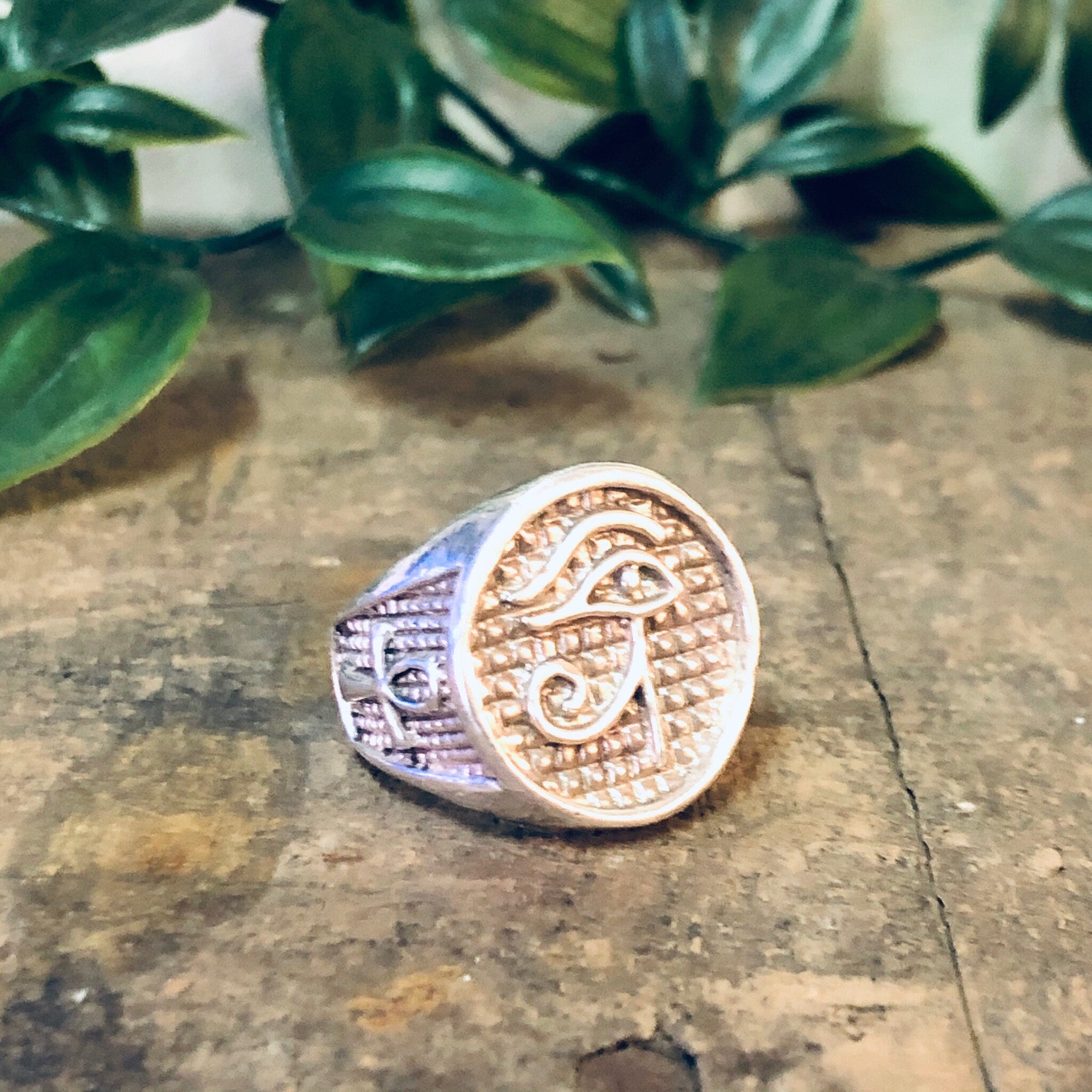 Vintage Ring, Silver Ring, Eye of Ra Ring, Ankh Ring, Egyptian Jewelry, Symbol of Life Ring, Silver Jewelry, Vintage Jewelry, Unique Ring,