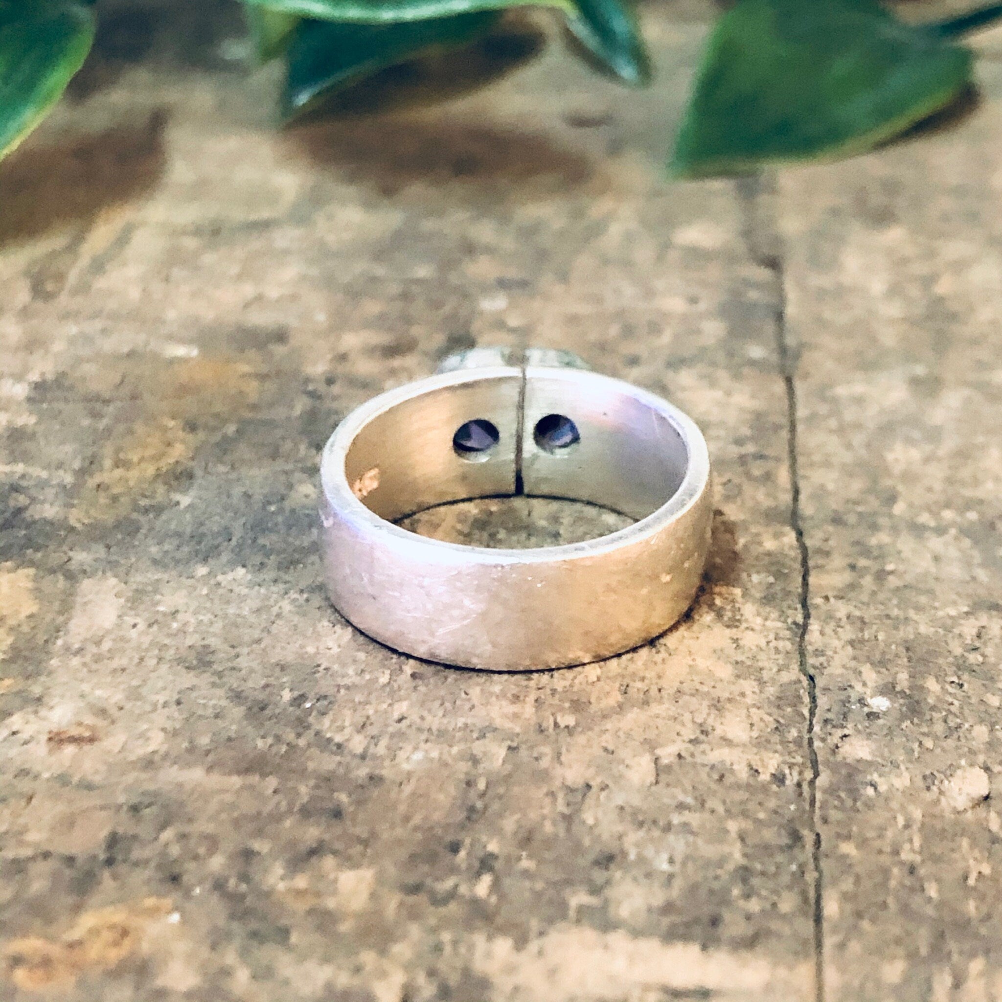 Vintage Ring, Silver Ring, Band Ring, Thin Band, Unique Jewelry, Funky Ring, Vintage Jewelry, Purple Gemstone, Purple Ring, 925 Ring Pink