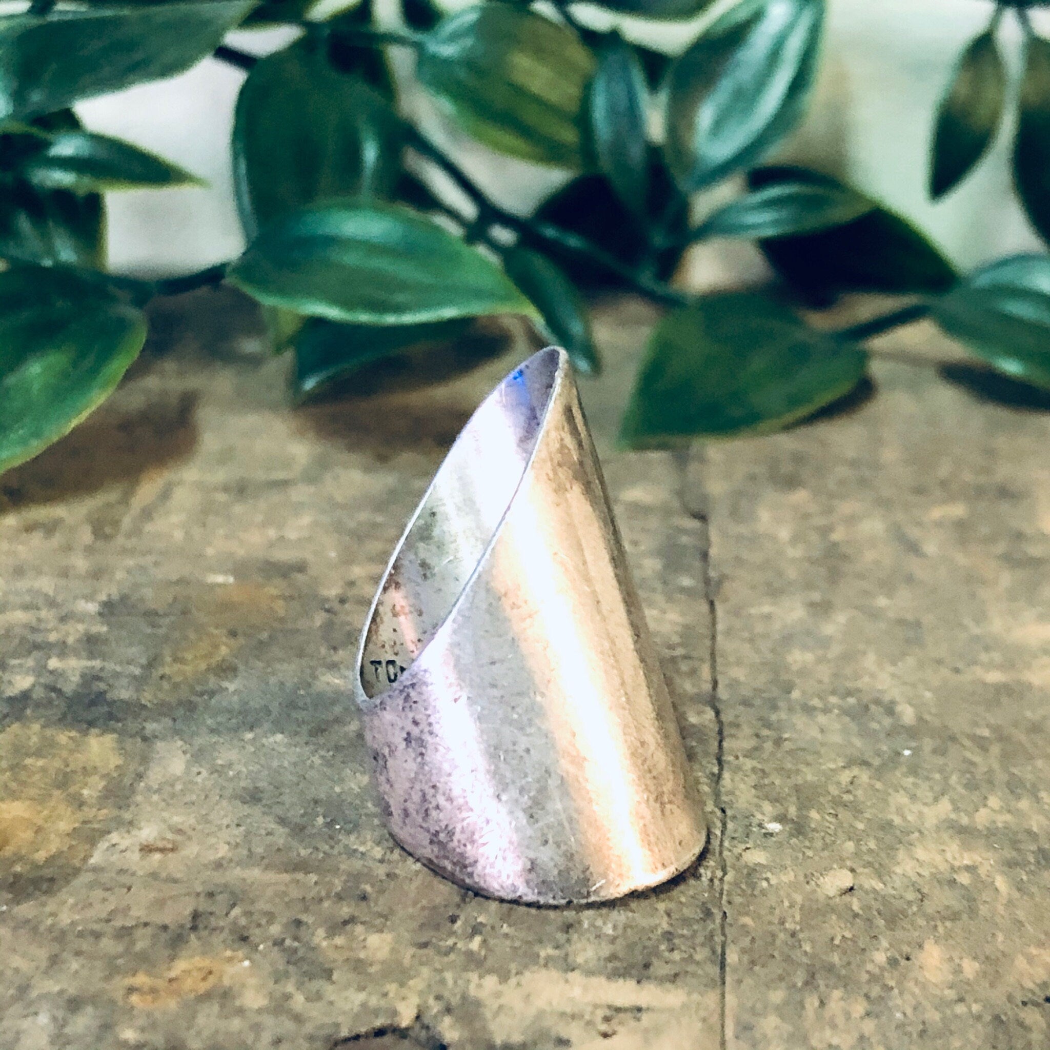 Vintage Ring, Silver Ring, Large Ring, Statement Jewelry, Unique Ring, Pinky Ring, Long Ring, Minimalist Jewelry, Sleek Ring, 925 Ring,