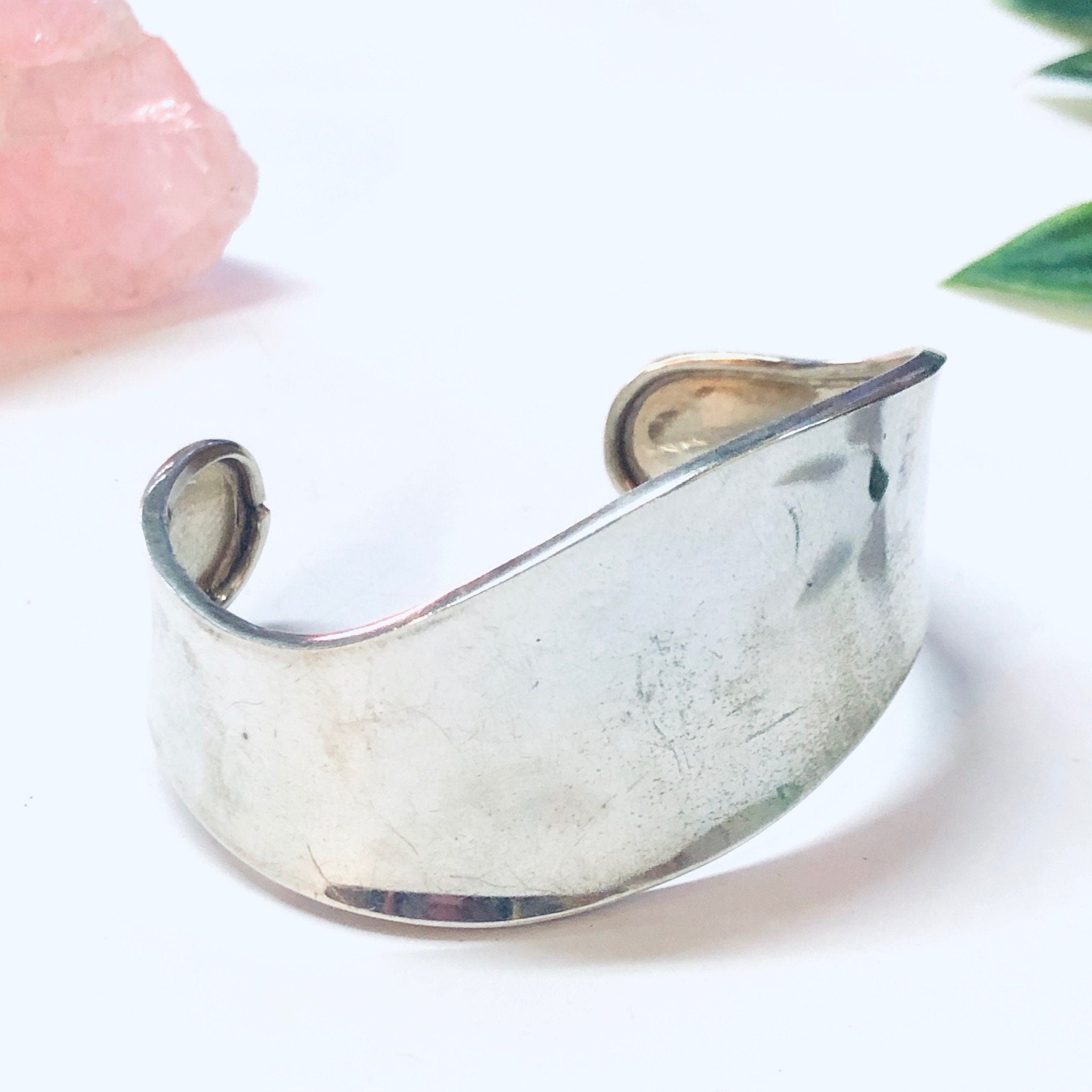 Vintage Bracelet, Silver Bracelet, Cuff Bracelet, Silver Cuff, Unique Jewelry, Minimalist Cuff, Sleek Jewelry, Vintage Jewelry, 925 Cuff