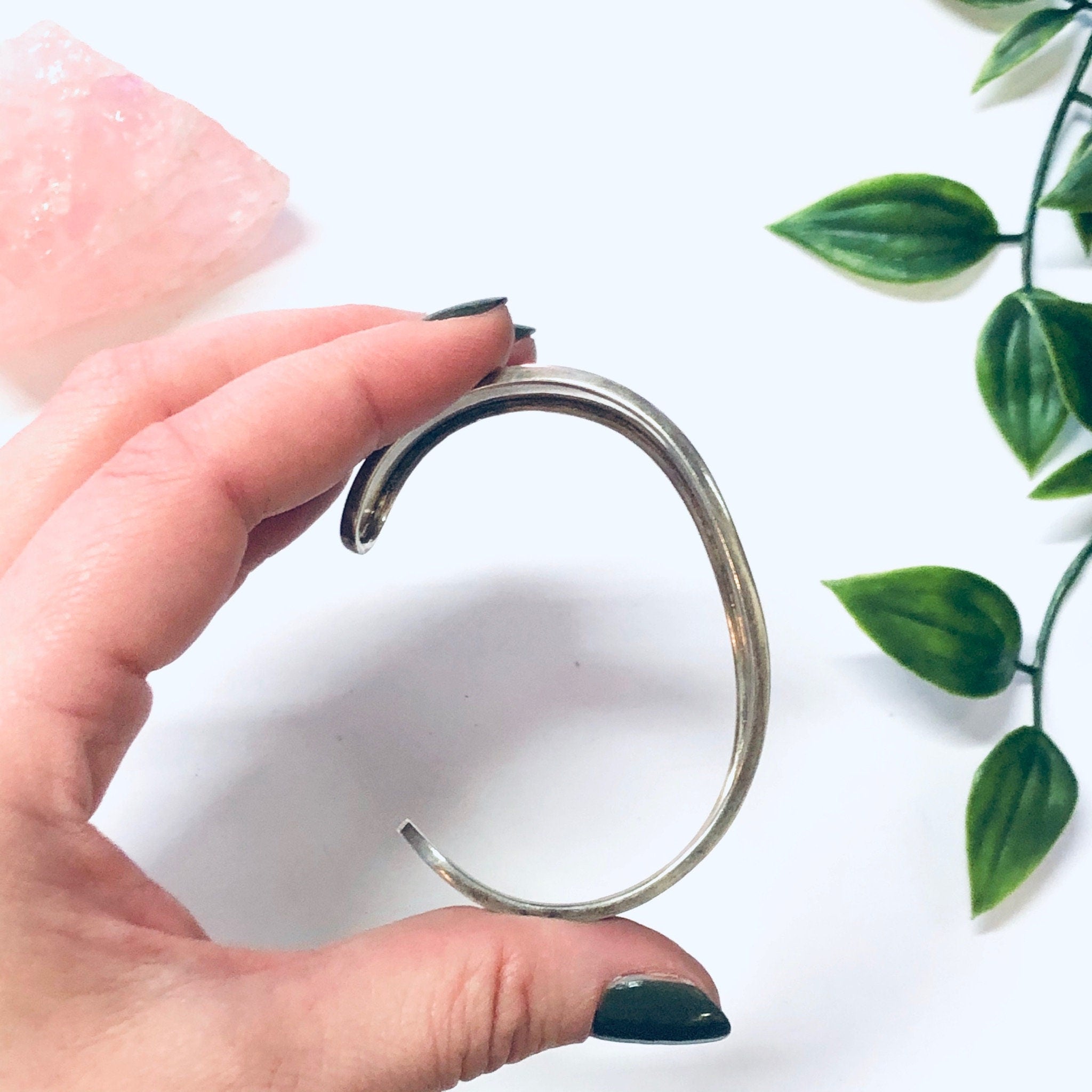 Vintage Bracelet, Silver Bracelet, Cuff Bracelet, Silver Cuff, Unique Jewelry, Minimalist Cuff, Sleek Jewelry, Vintage Jewelry, 925 Cuff