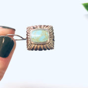 Vintage Earrings, Silver Earrings, Blue Stone, Green Stone, Turquoise Earrings, Dangle Earrings, Pierced Ears, Unique Earrings, Vintage 925