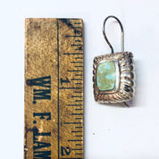 Vintage Earrings, Silver Earrings, Blue Stone, Green Stone, Turquoise Earrings, Dangle Earrings, Pierced Ears, Unique Earrings, Vintage 925
