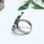 Vintage Tigers Eye Ring, Silver and Tigers Eye Ring, Tigers Eye Jewelry, Gemini Birthstone, Large Statement Ring
