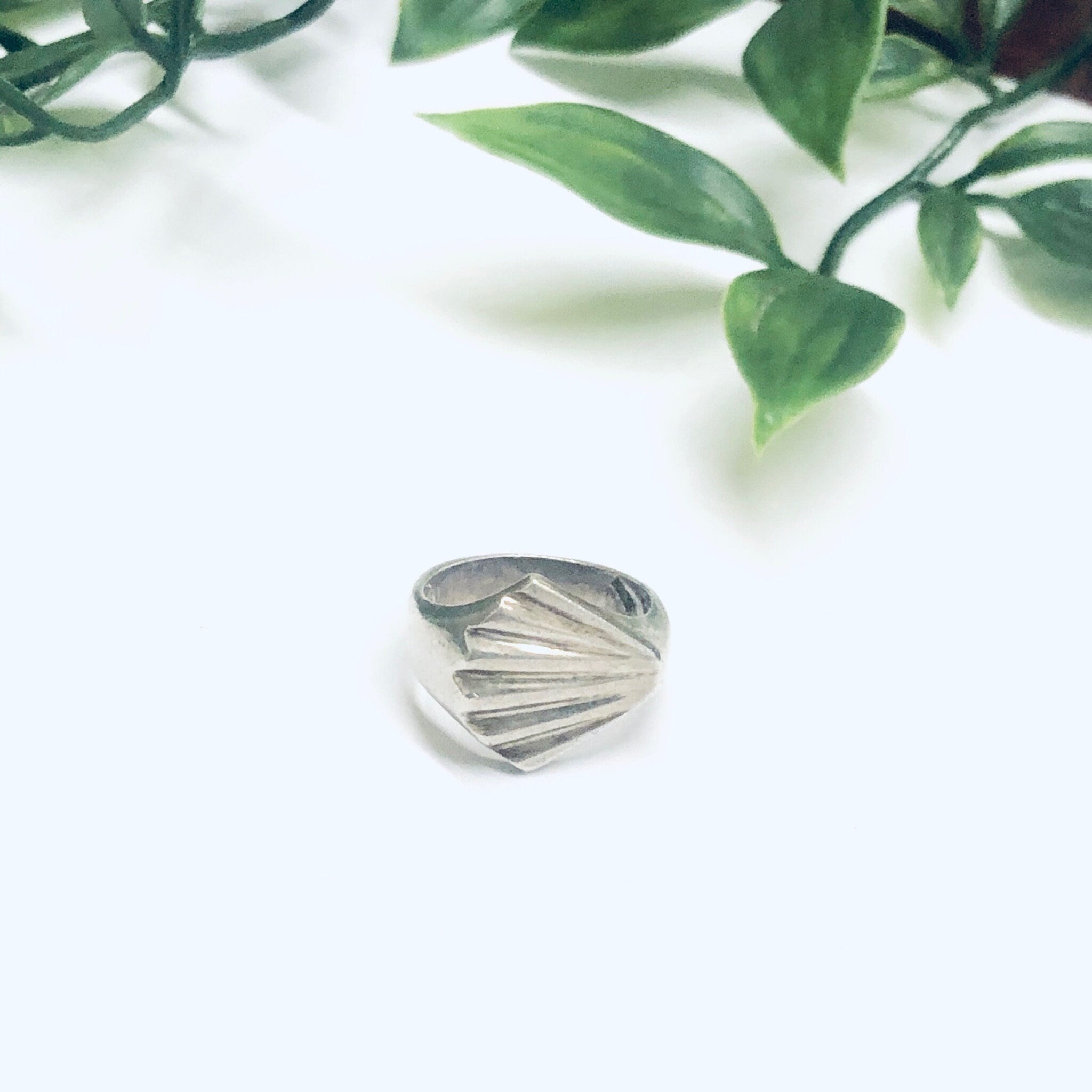 Silver Shell Ring, Vintage Silver Ring, Taxco Silver Ring, Minimalist Style Jewelry, Vintage Silver Jewelry