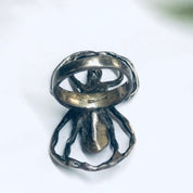 Silver Spider Ring, Large Spider Ring, Vintage Silver Ring, Insect Jewelry, Spooky Spider Ring, Statement Ring