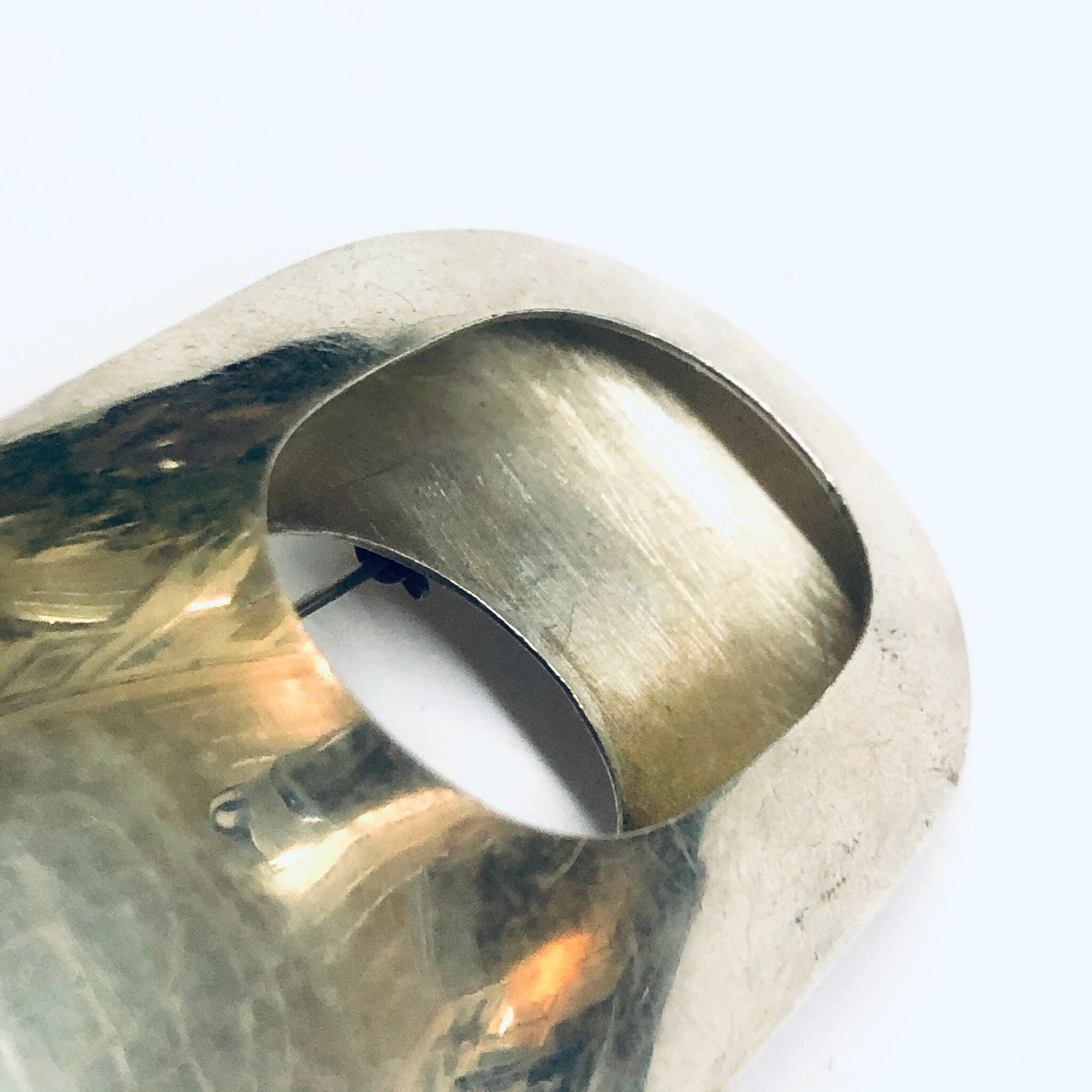 Abstract Vintage Taxco Brooch, Vintage Silver Pin, Large Cut Out Vintage Pin, Unique Vintage Jewelry