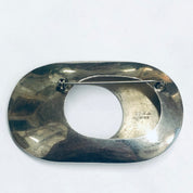Abstract Vintage Taxco Brooch, Vintage Silver Pin, Large Cut Out Vintage Pin, Unique Vintage Jewelry