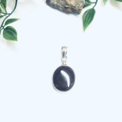 Silver Carnelian Pendant, Dark Red Pendant, Silver and Red Jewelry, Vintage Necklace Pendant