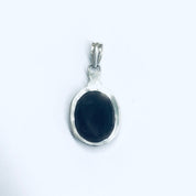 Silver Carnelian Pendant, Dark Red Pendant, Silver and Red Jewelry, Vintage Necklace Pendant