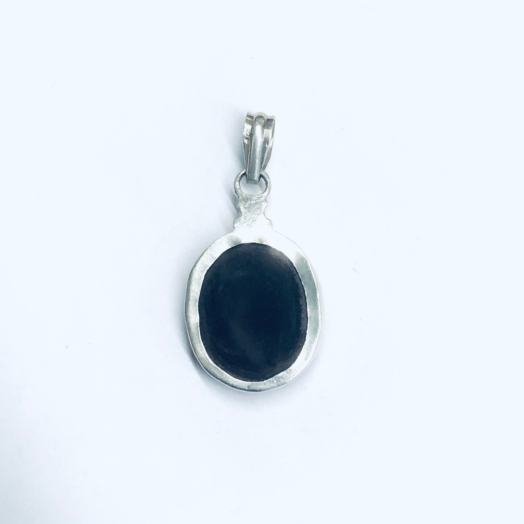 Silver Carnelian Pendant, Dark Red Pendant, Silver and Red Jewelry, Vintage Necklace Pendant