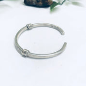Vintage Silver Cuff Bracelet, Thin Cuff Bracelet, Simple Vintage Jewelry, Small Cuff Bracelet