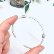 Vintage Silver Cuff Bracelet, Thin Cuff Bracelet, Simple Vintage Jewelry, Small Cuff Bracelet