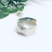 Silver Pill Box, Vintage Pill Box, Pill Container, Hexagon Box, Small Container, Travel Pill Case