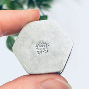 Silver Pill Box, Vintage Pill Box, Pill Container, Hexagon Box, Small Container, Travel Pill Case