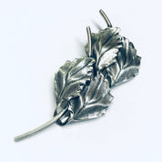 Vintage Beau Sterling Brooch, Silver Leaf Pin, Beau Sterling Jewelry, Vintage Pin, Four Leaf Brooch