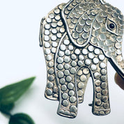Elephant Brooch, Darlene Elephant Pin, Animal Jewelry, Lucky Elephant, Vintage Elephant Pin, Animal Lover Gift