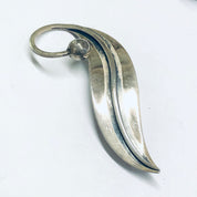 Delfino Taxco Brooch, Lily of the Valley Leaf Pin, Modernist Taxco Brooch, Midcentury Modern Jewelry, Silver Leaf Brooch, Large Leaf Pin