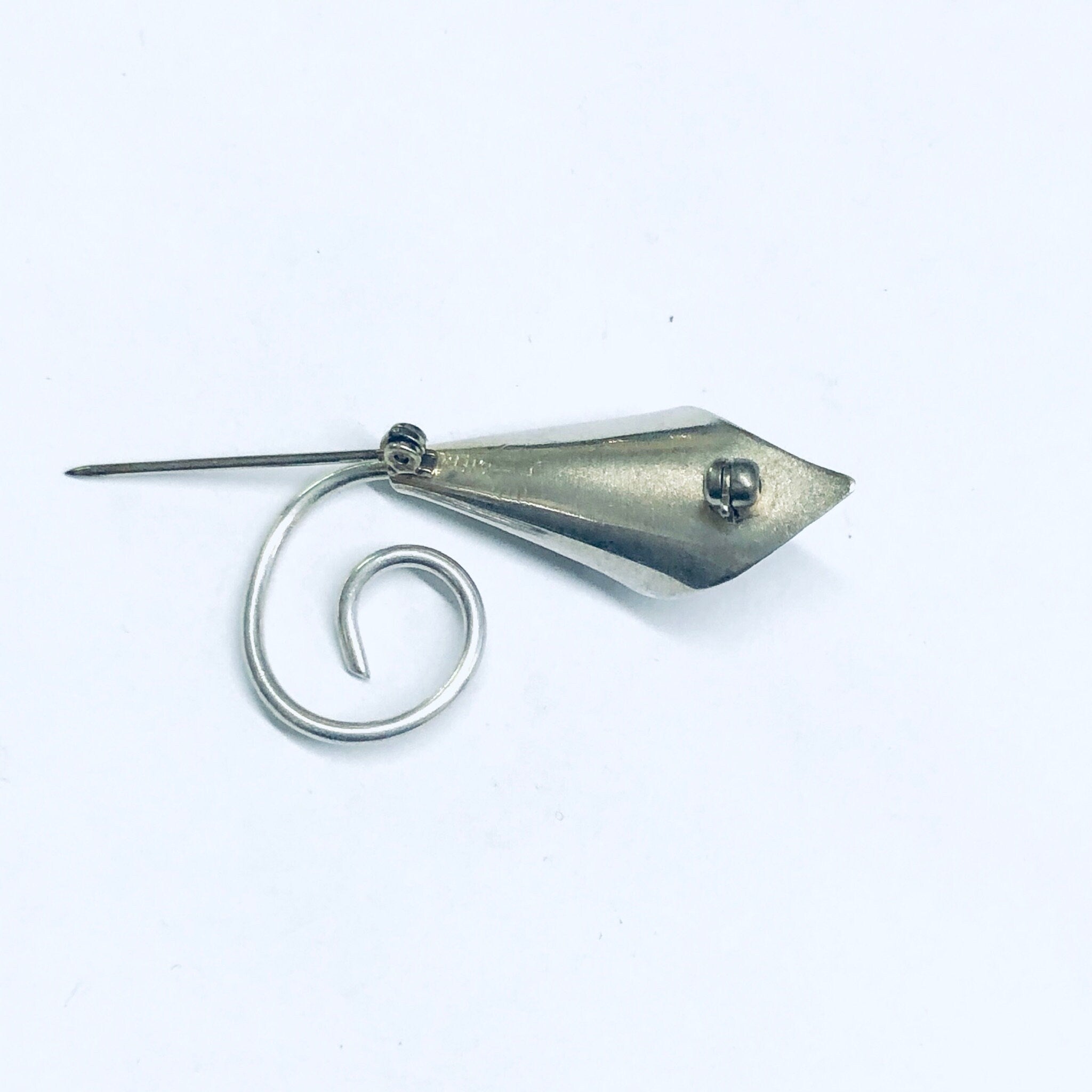 Calla Lily Brooch, Flower Pin, Vintage Flower Brooch, Calla Lily Jewelry, Silver Flower Pin, Small Floral Brooch