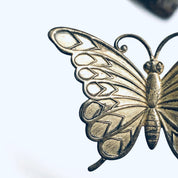 Beau Sterling Butterfly Pin, Vintage Butterfly Brooch, Silver Butterfly Jewelry, Insect Jewelry