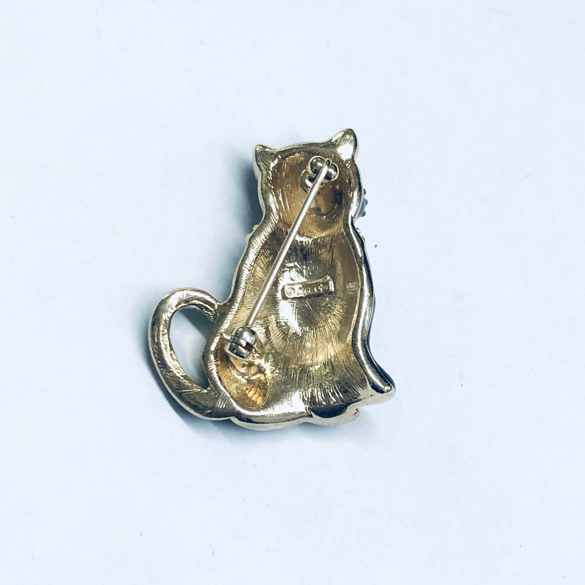Black Cat Pin, Vintage Cat Brooch, Kitty Cat Jewelry, Animal Jewelry, Gift for Cat Lady, Cat Lady Jewelry, Monet Pin