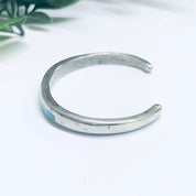 Silver and Turquoise Cuff Bracelet, Small Cuff Bracelet, Silver and blue Jewelry, Vintage Jewelry, Inlaid Turquoise Cuff