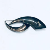 Abstract Silver Brooch, Unique Design Pin, Silver Modernist Pin, Vintage Silver Brooch, Funky Jewelry